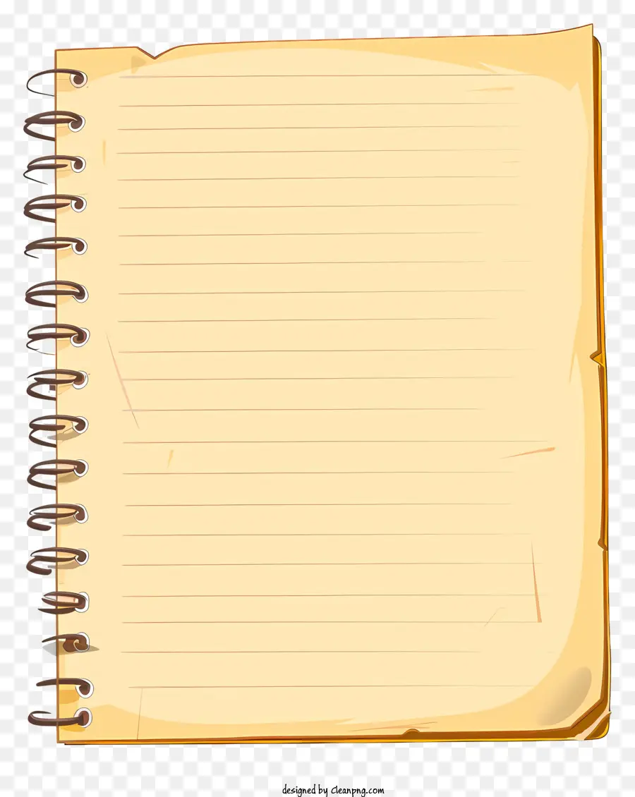 Papel De Caderno Amarelo，Amarelo Notebook PNG