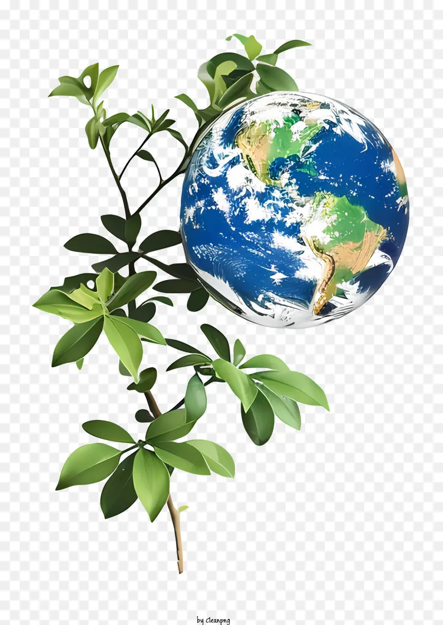 Dia Da Terra，Planta Verde PNG