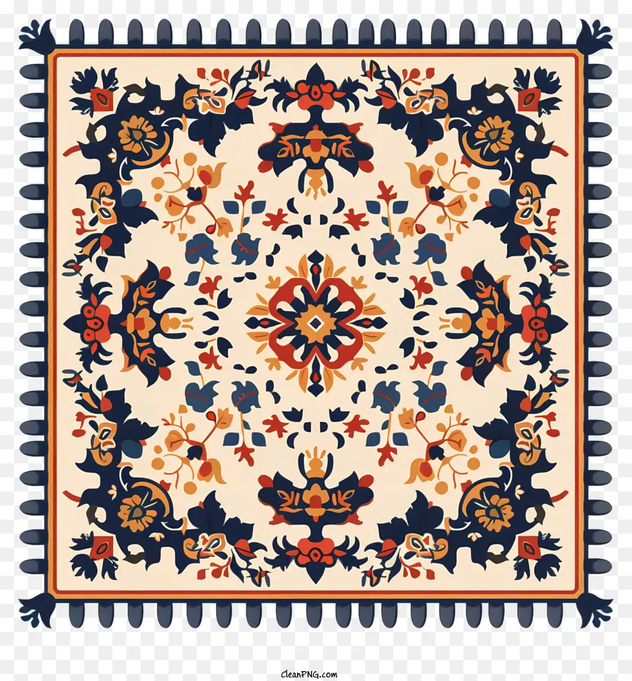 Tapete Oriental，Carpete De Impressão Floral PNG