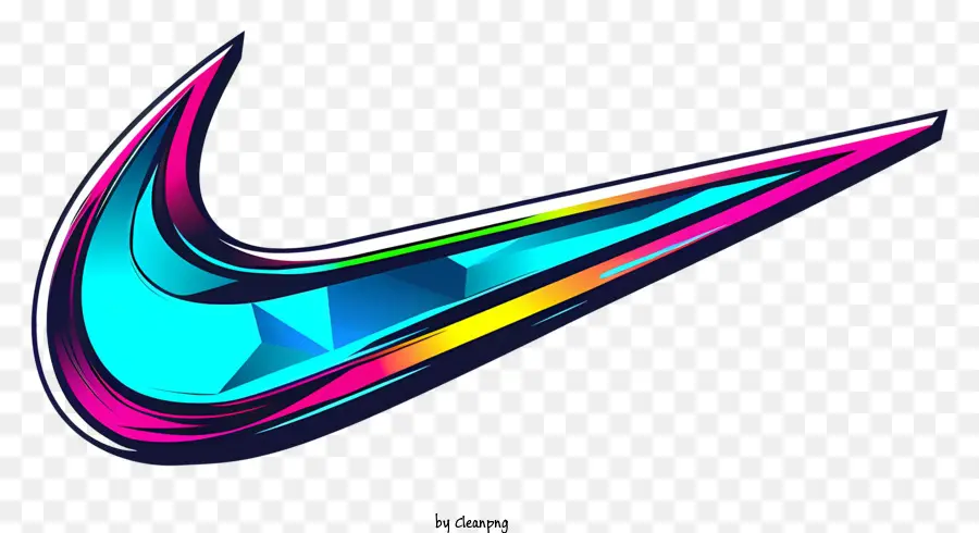 Logotipo Da Nike，Logotipo Neon Swoosh PNG