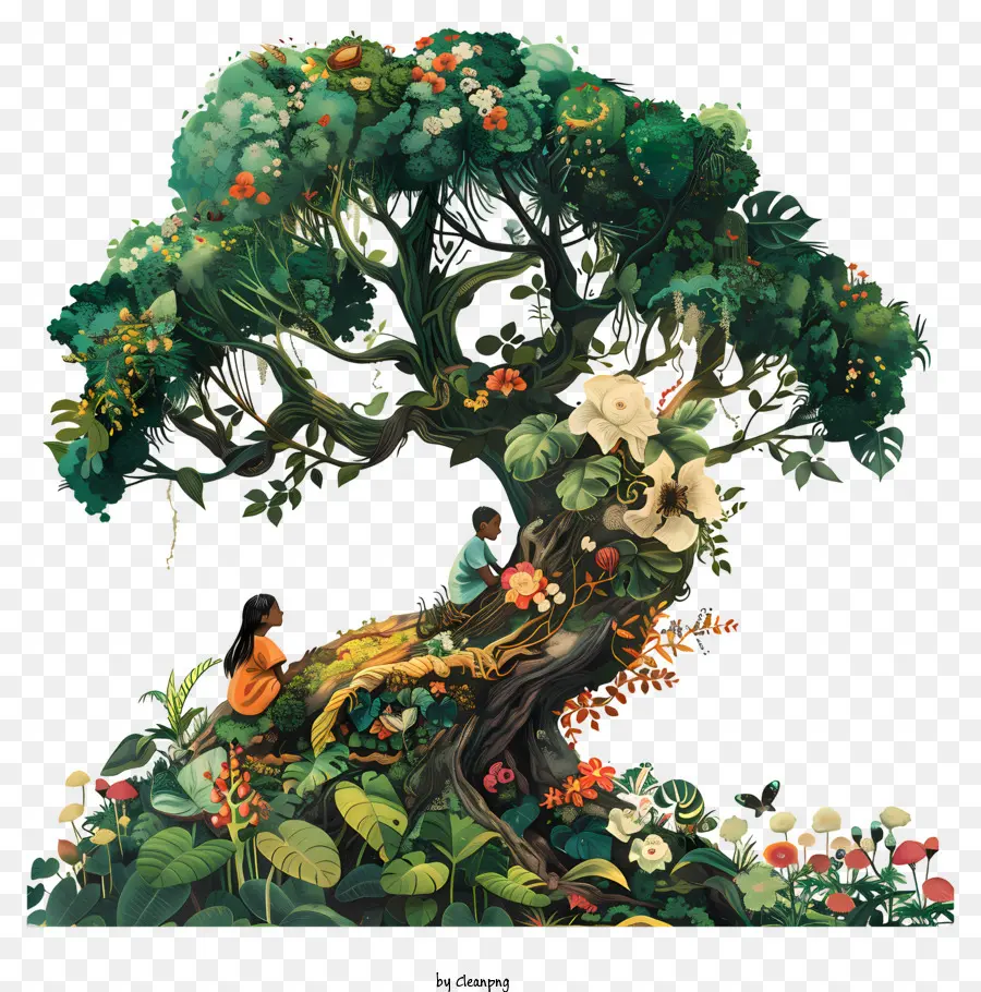 Arbor Day，árvore De Ilustração PNG