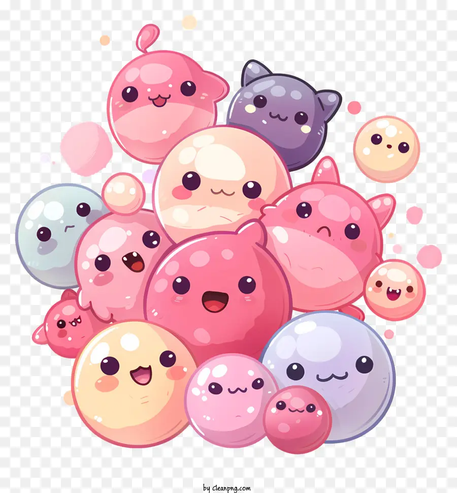 Kawaii，Dos Desenhos Animados De Gatos PNG