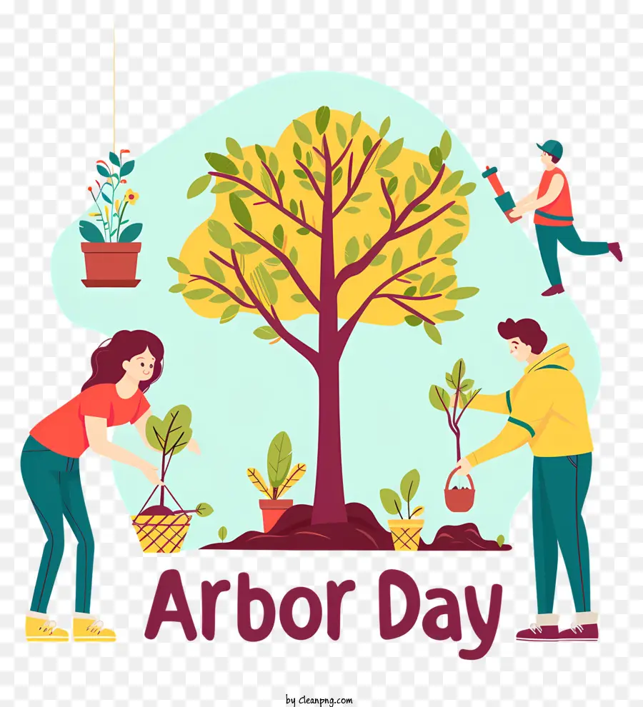 Arbor Day，Jardinagem PNG
