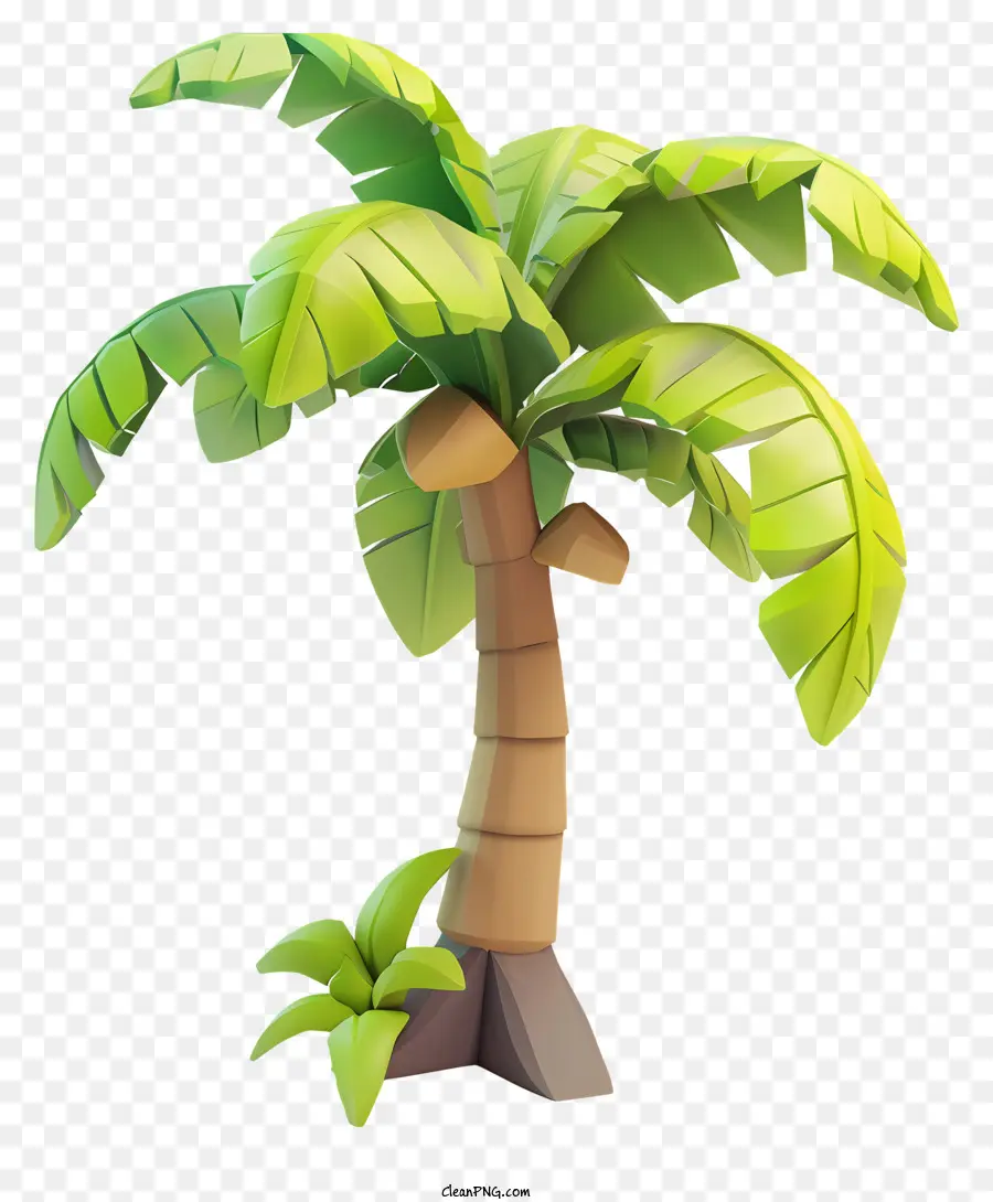 Árvore Tropical 3d，Palmeira De Plástico PNG