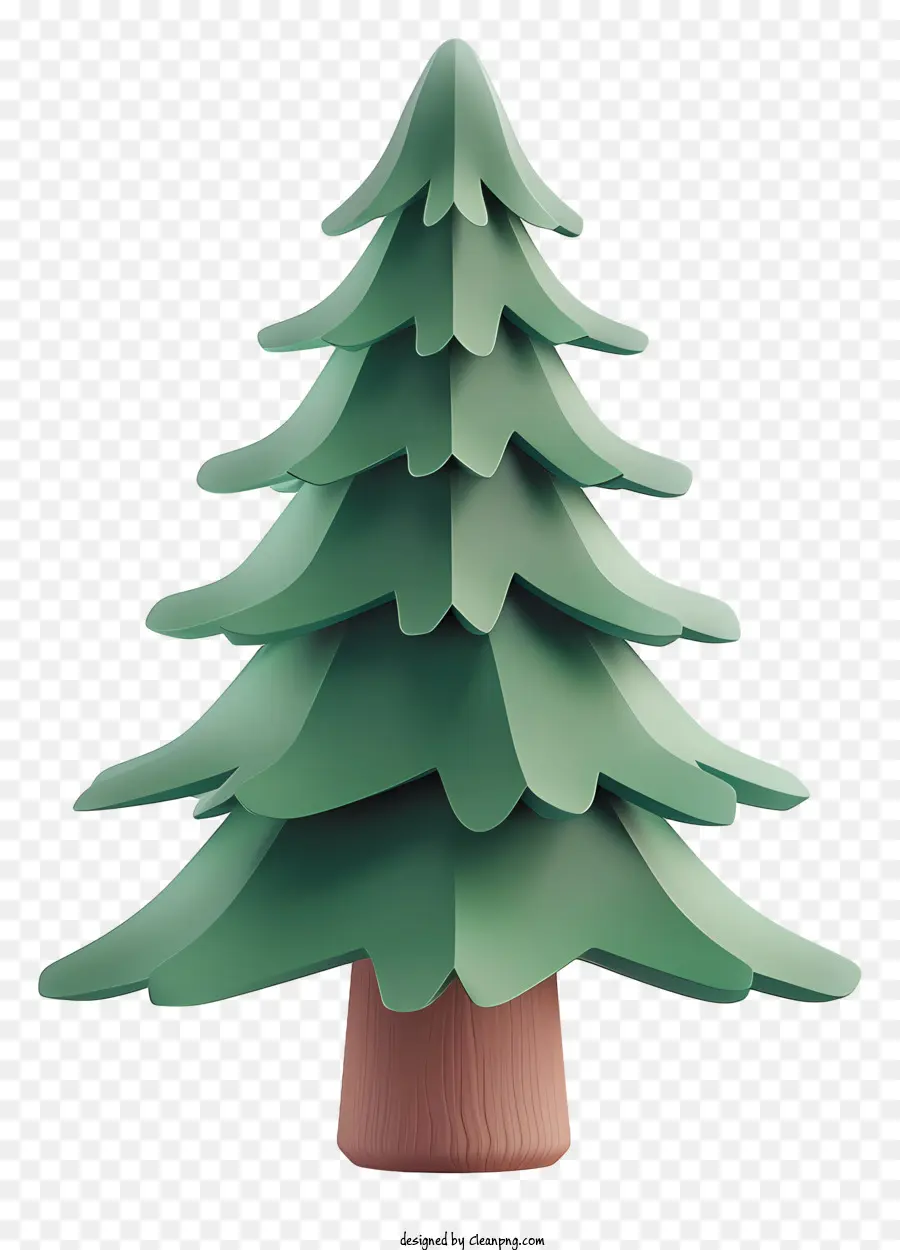 Árvore De Pinheiros 3d，árvore De Natal Verde PNG