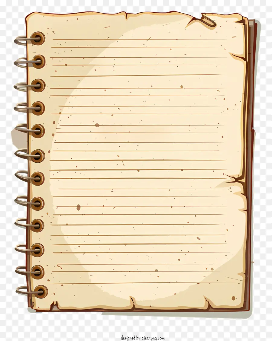 Papel De Caderno Antigo，Notebook Em Branco PNG