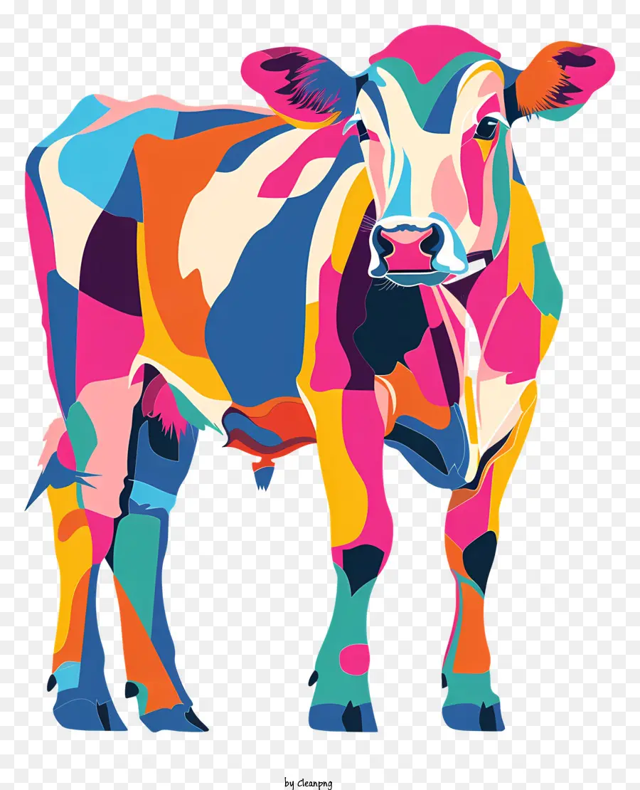 Cow，De Pé PNG