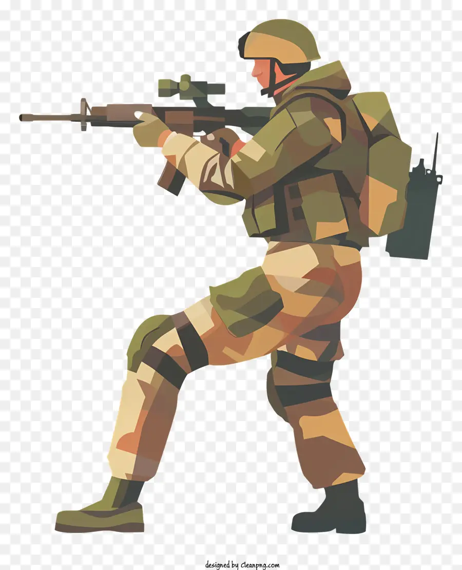 Soldado Com Arma，Militar Soldado PNG