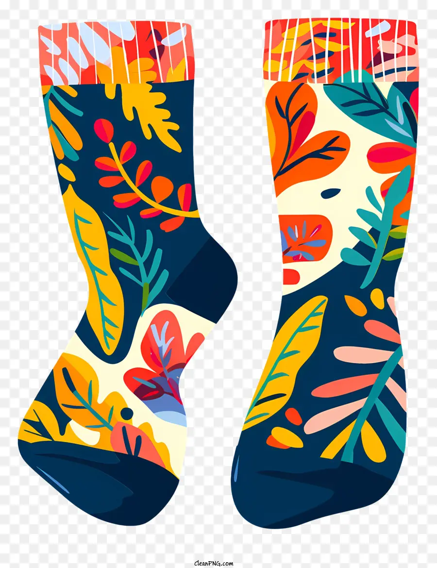 Socks，Meias Florais PNG