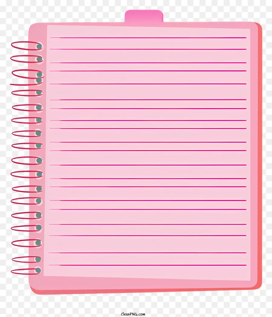 Papel De Caderno Rosa，Cor De Rosa Notebook PNG