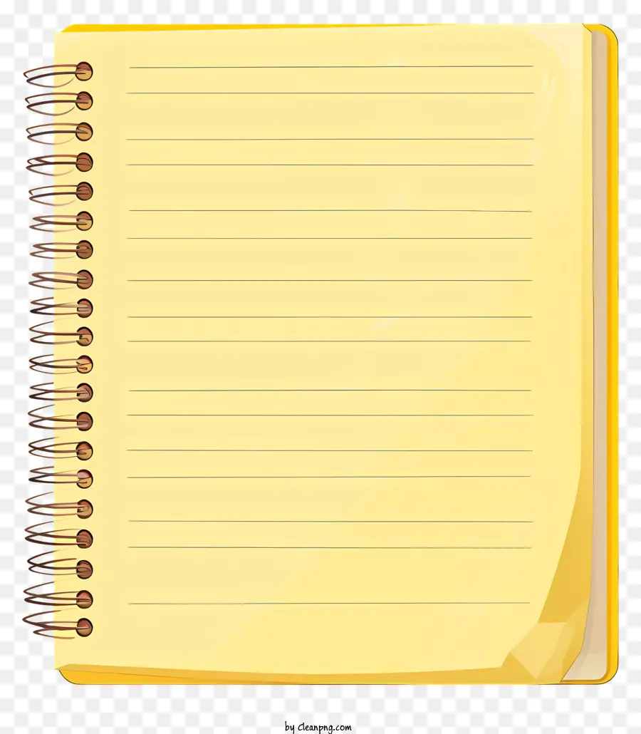 Papel De Caderno Amarelo，O Bloco De Notas PNG