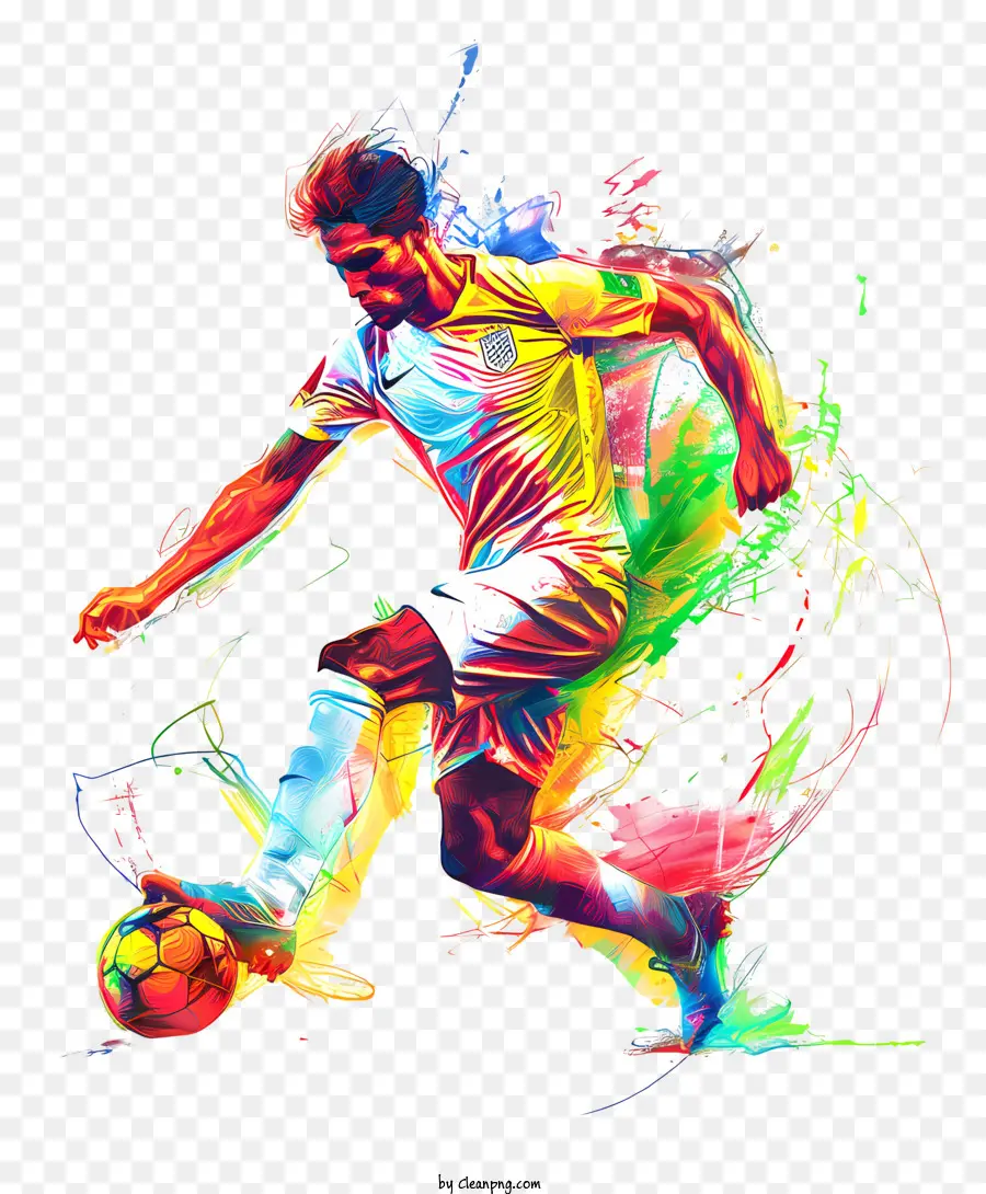 Soccer Player，Pintura PNG