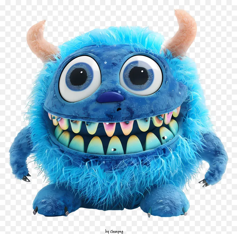 Criatura Azul Macia，Brinquedo Monstro Recheado PNG