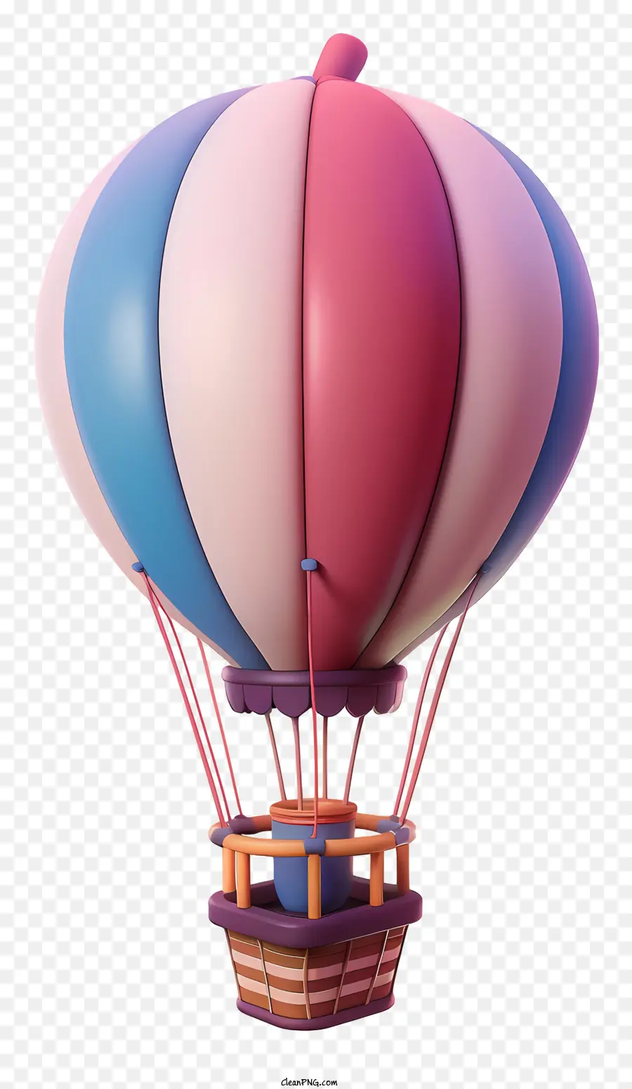 Balão De Ar Quente，Cor De Rosa PNG