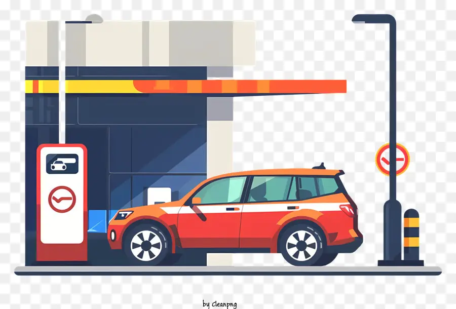 Estacionamento，Posto De Gasolina PNG