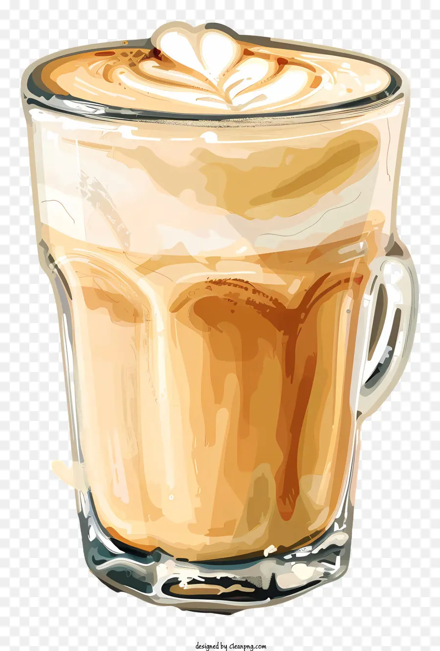 Bebida De Café Branco Plano，Latte PNG