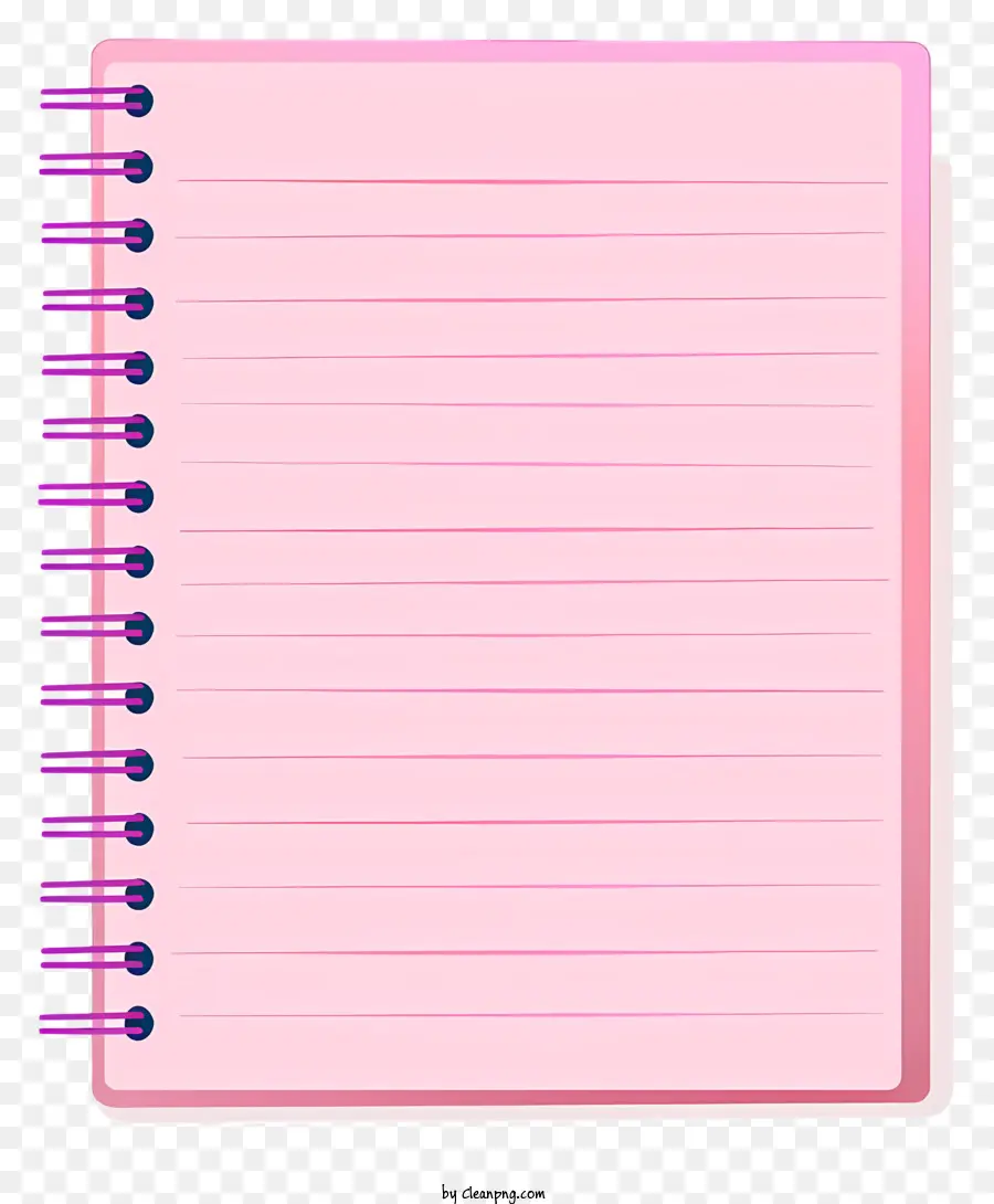 Papel De Caderno Rosa，Cor De Rosa Notebook PNG