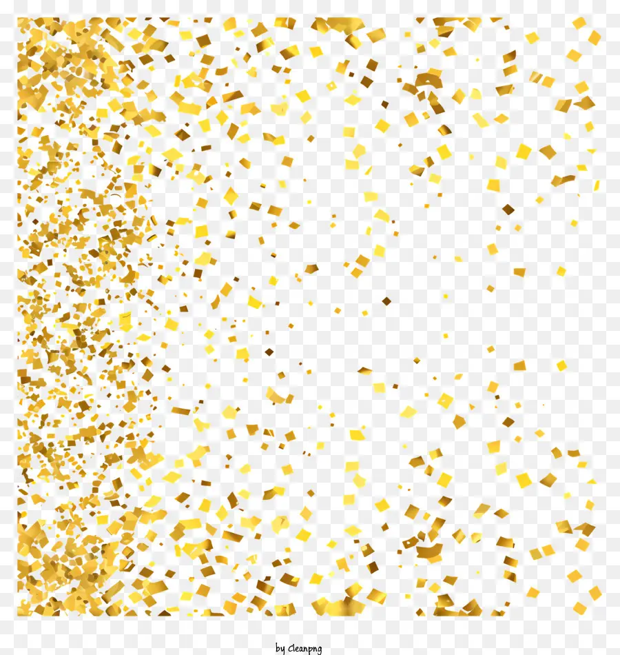 Ouro Confete，Fundo De Glitter Dourado PNG