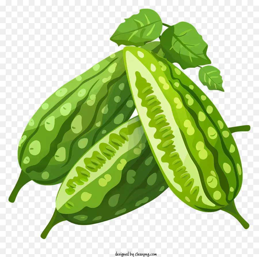 Melão Amargo，Gourds Verdes PNG