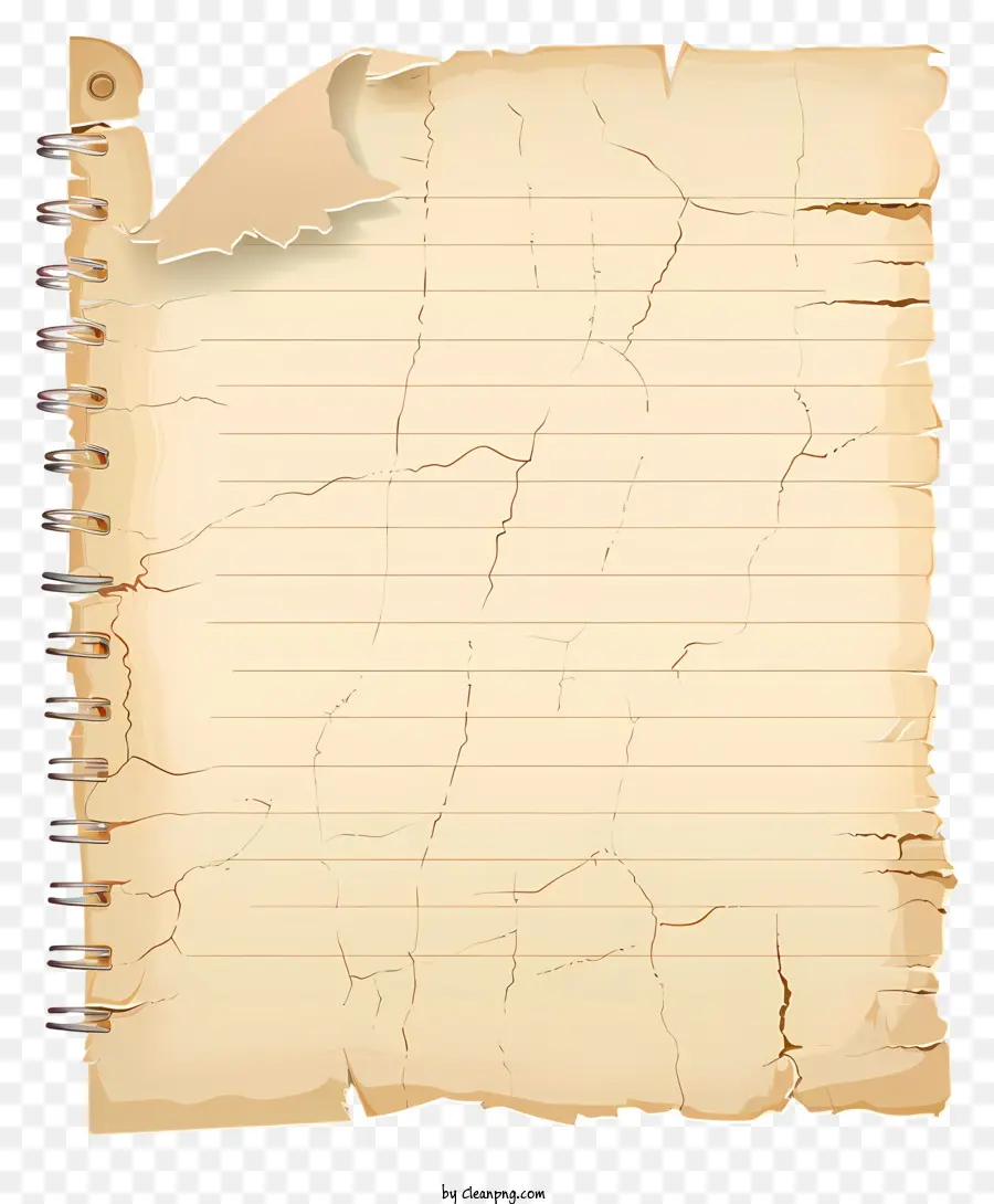 Papel De Caderno Rasgado，Papel PNG