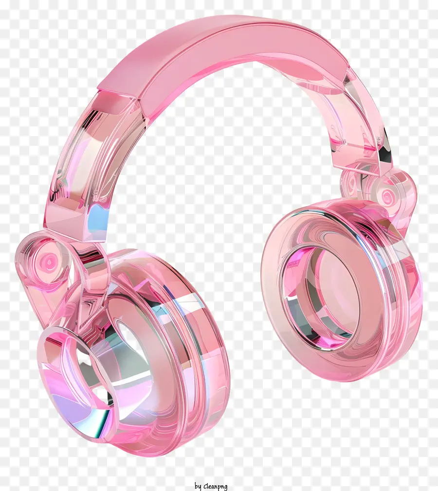 Fones De Ouvido De Vidro Rosa，Cor De Rosa Fones De Ouvido PNG