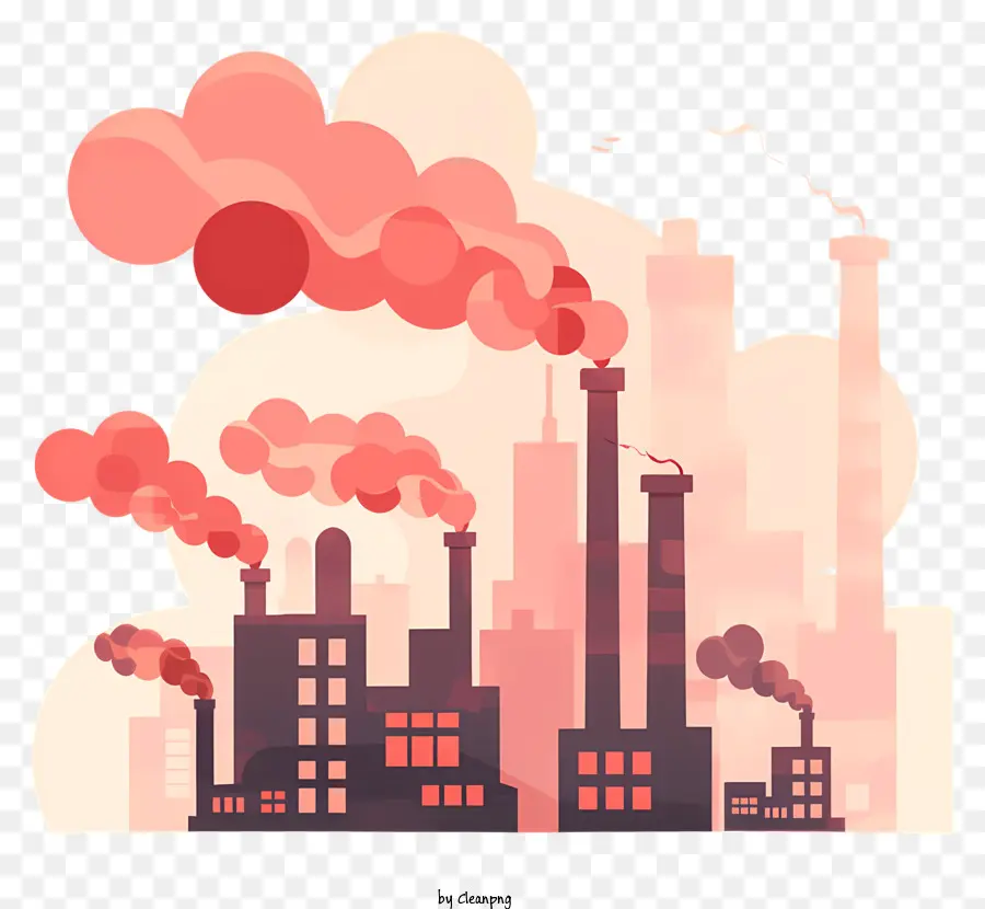 Poluição Do Ar，Fábrica PNG