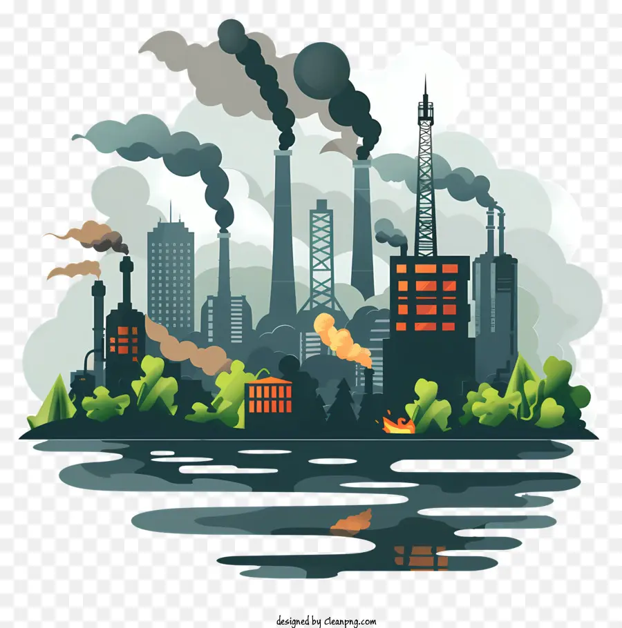 A Poluição Do Meio Ambiente，Poluição PNG