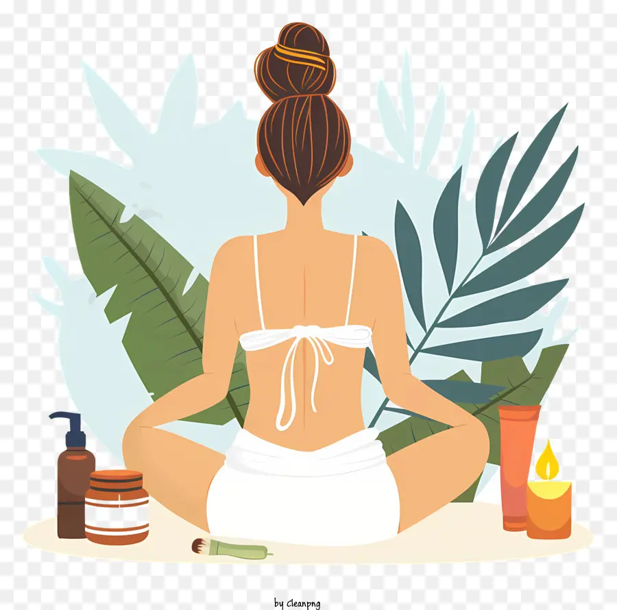 Display Traseiro Para Garotas De Spa，Mulher No Spa PNG