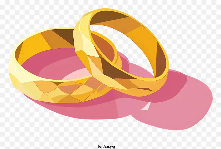 Dois Anéis De Ouro，Alianças De Casamento PNG