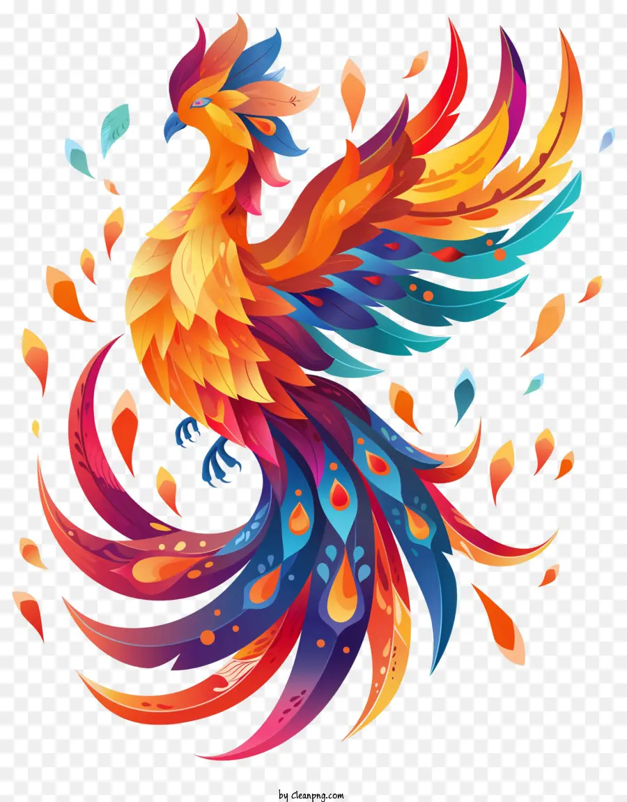 Phoenix，Pássaro Colorido PNG