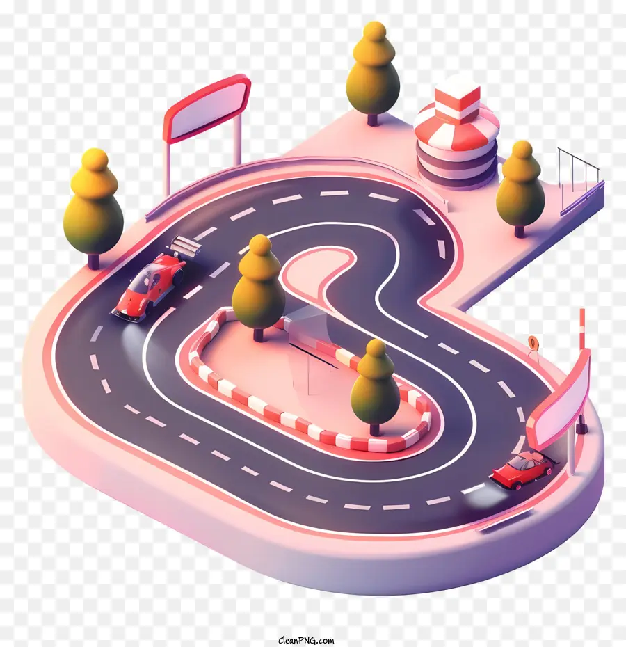 Pista De Corrida，Carros PNG