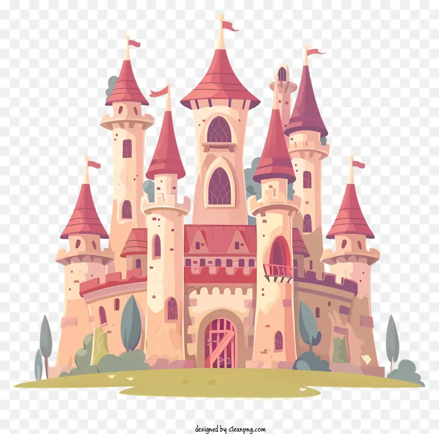 Castelo Da Idade Média，Cartoon Castelo PNG