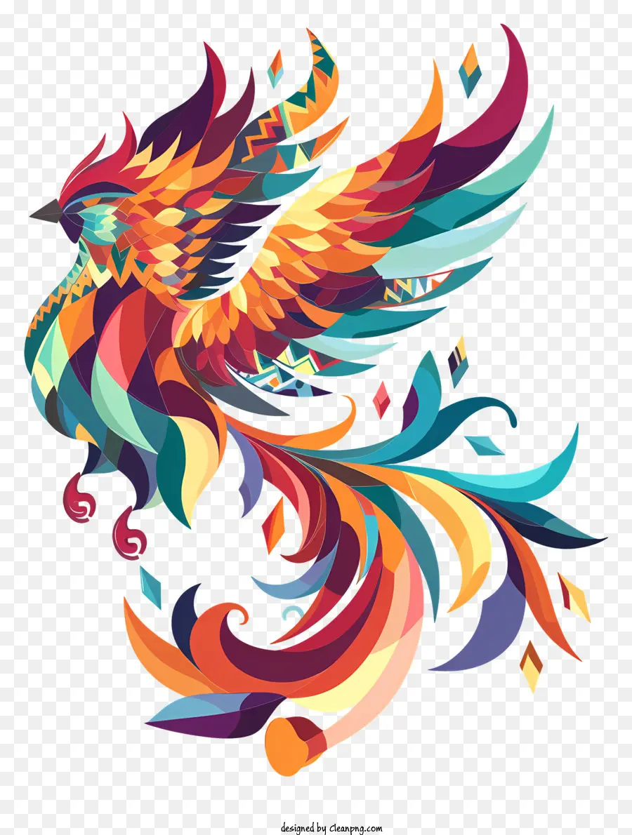Phoenix，Pássaro Colorido PNG