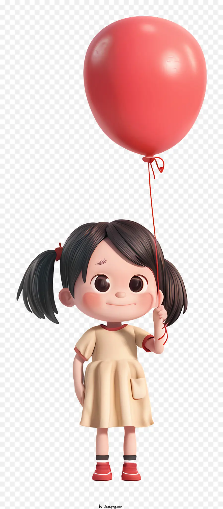 Menina Segurando Um Balão，Menina PNG