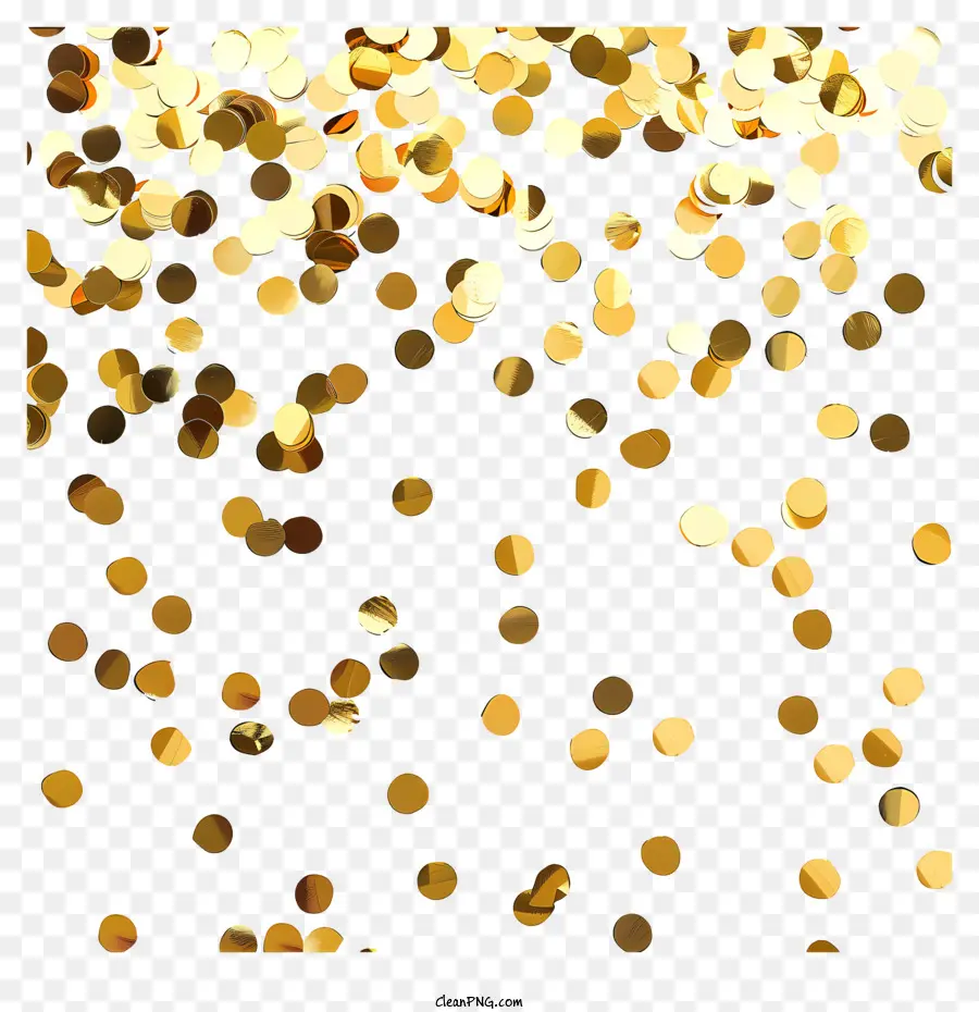 Ouro Confete，Glitter PNG