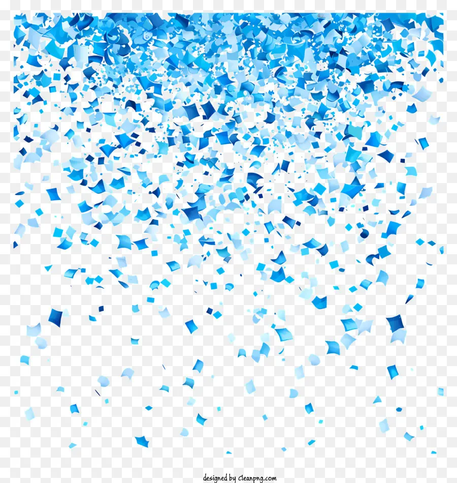Azul Confete，Black Background PNG