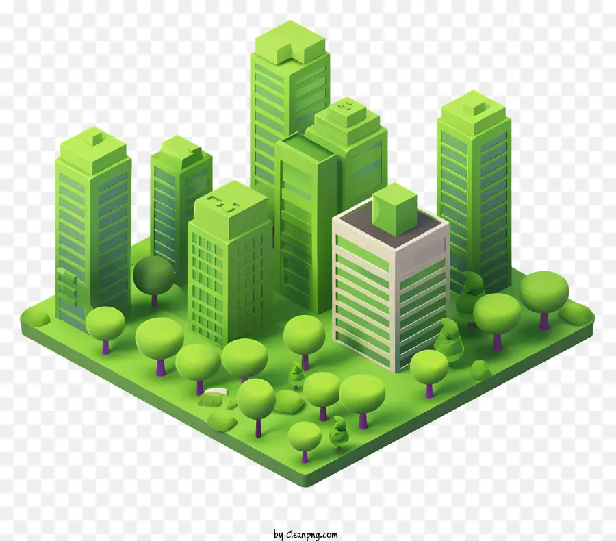 Cidade Verde，Paisagem Urbana PNG