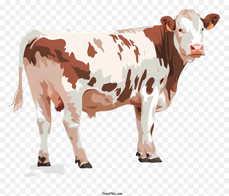 Vaca Hereford，Cow PNG