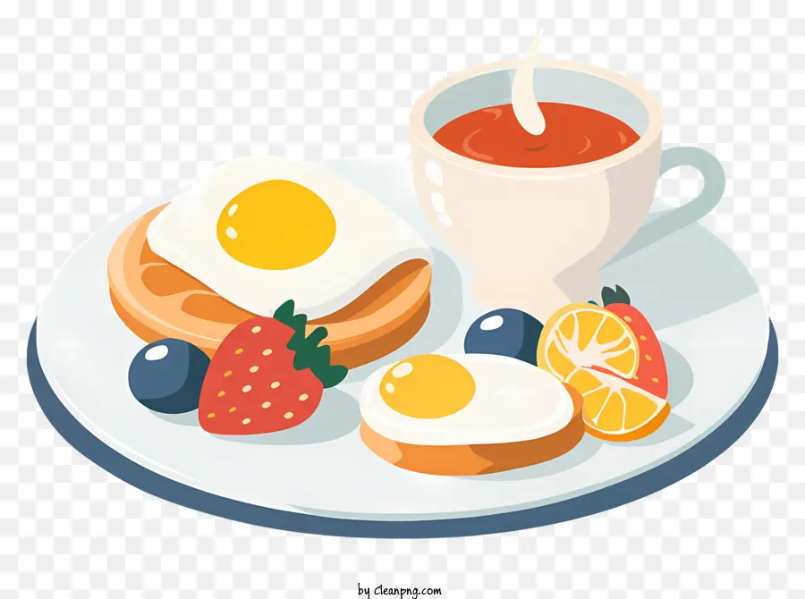 Café Da Manhã Fofo，Pequeno Almoço PNG