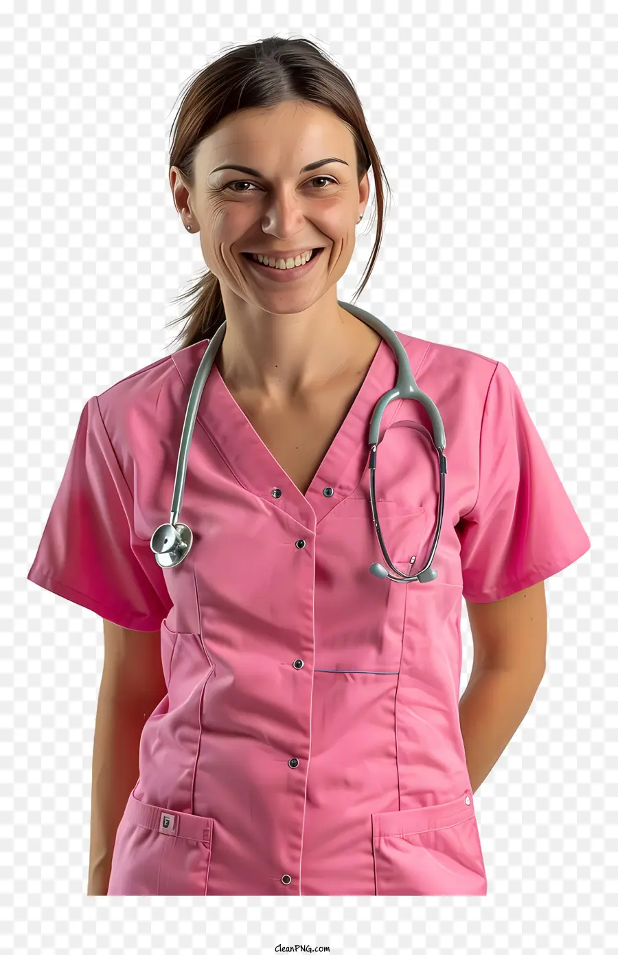 Enfermeira，Scrubs Rosa PNG
