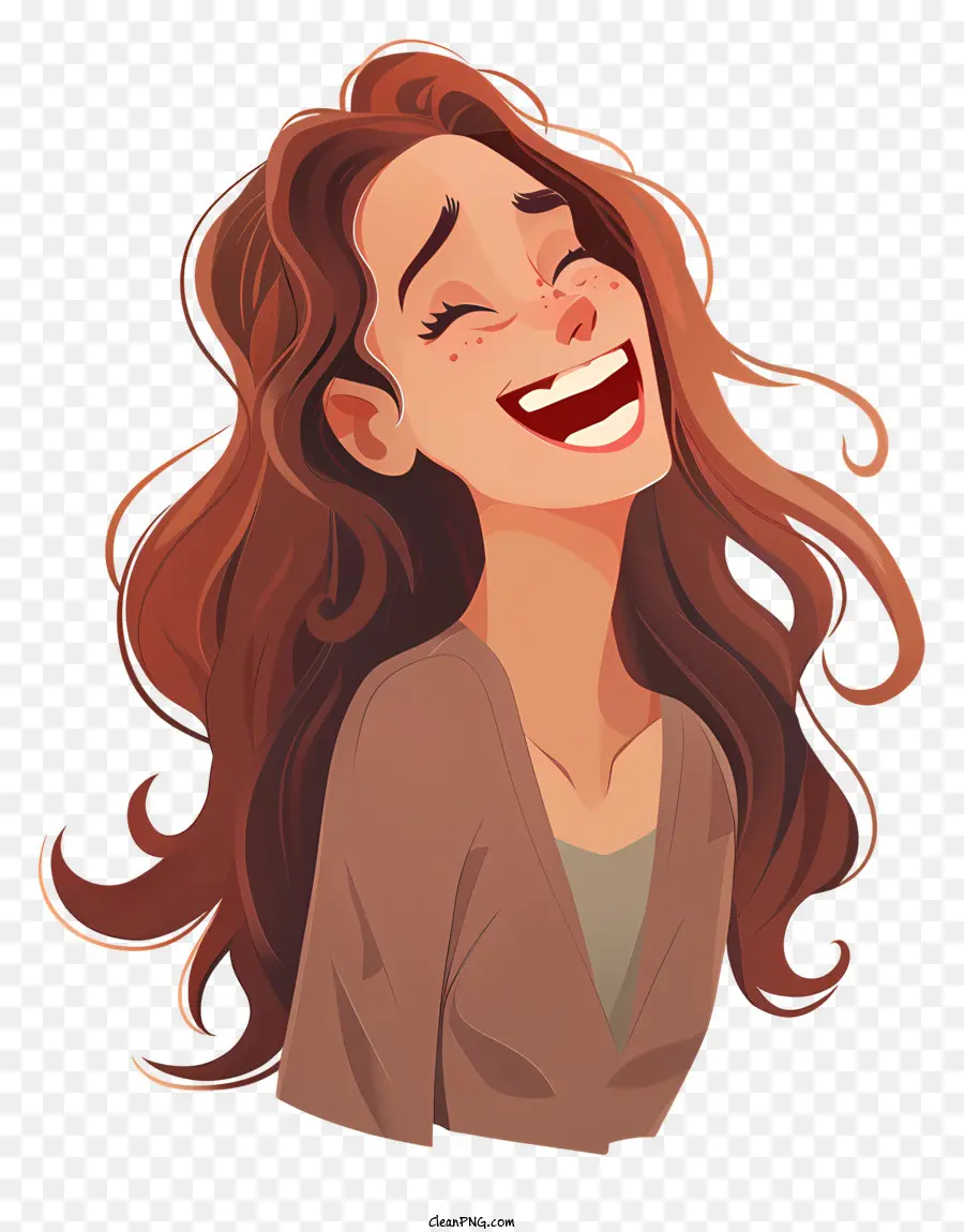 Risos De Menina，Mulher Sorridente PNG