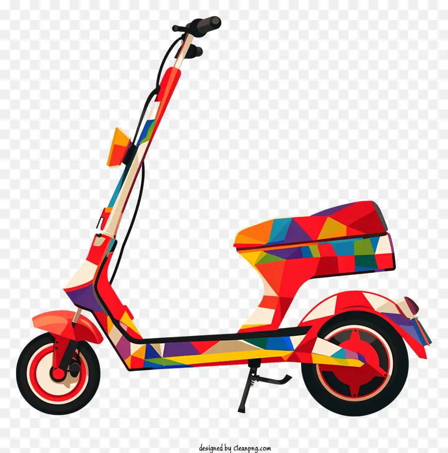 Scooter Elétrico Vermelho，Ciclomotor PNG