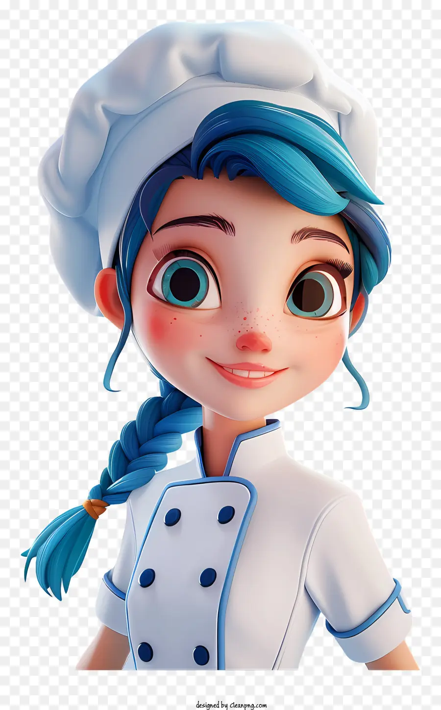 Cartoon Chef，Young Woman PNG