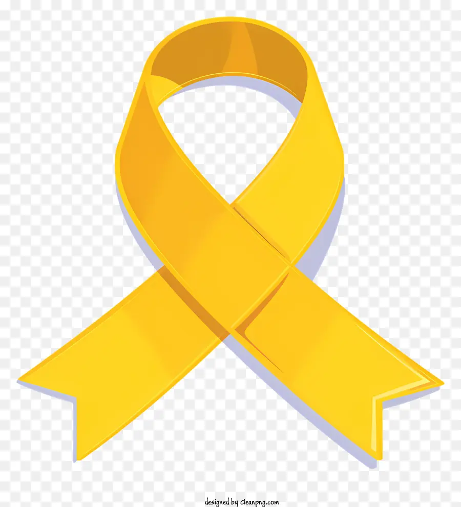 Fita De Conscientização Do Câncer，Fita Amarela PNG