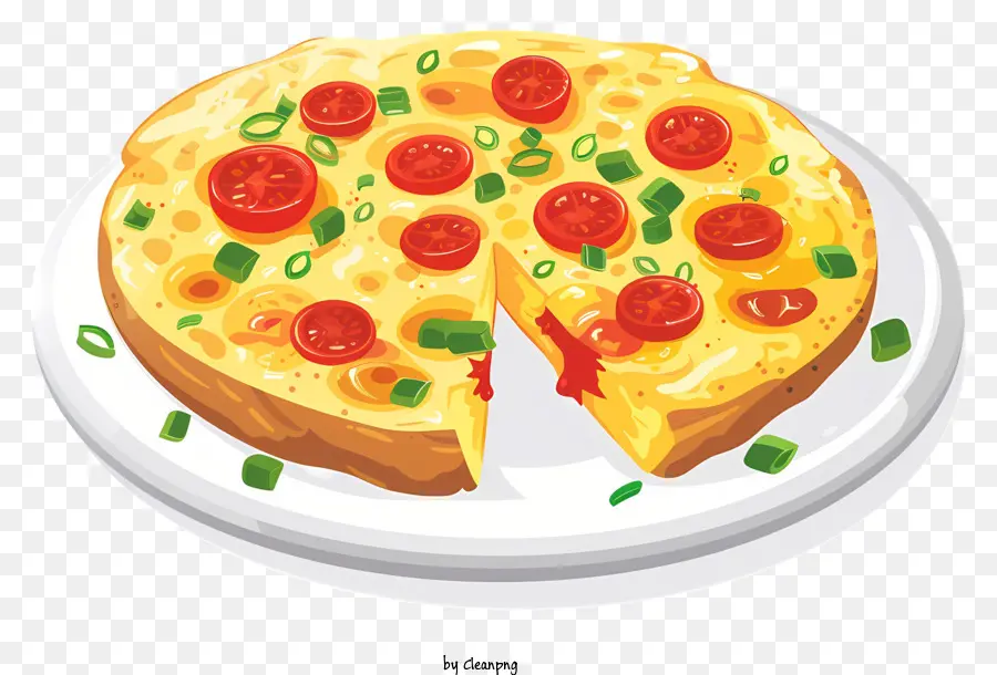 Omelete Espanhol，Pizza PNG