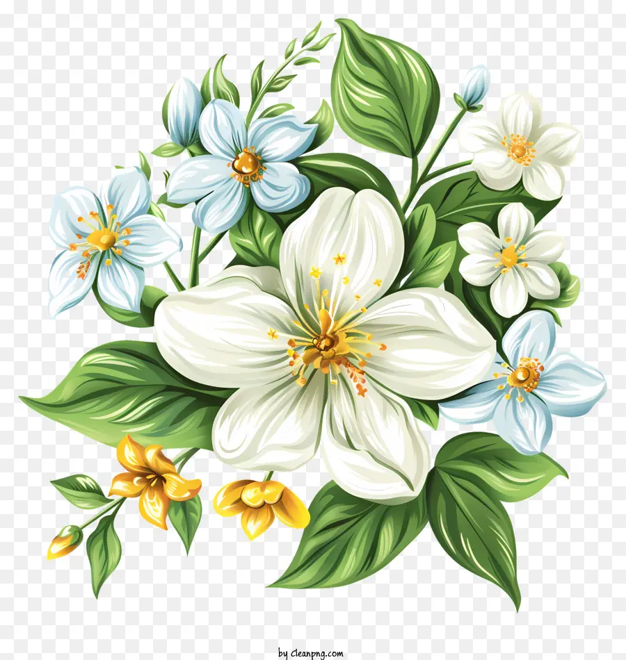 Blumen，Flores Azuis PNG