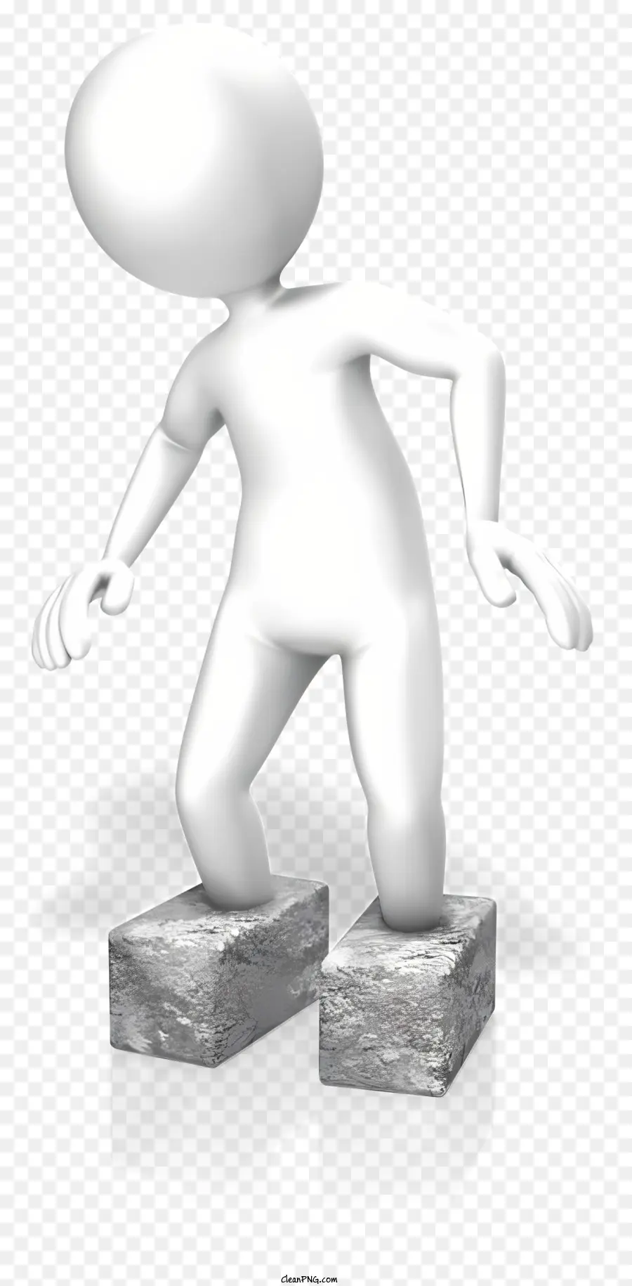 Stick Figure，Personagem Em 3d PNG