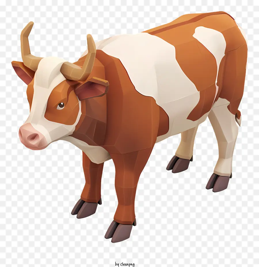 Vaca Hereford，Cow PNG