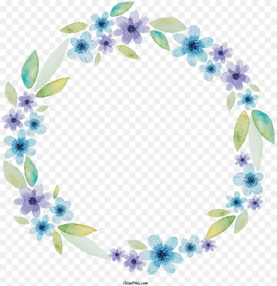 Flores，Coroa Azul PNG