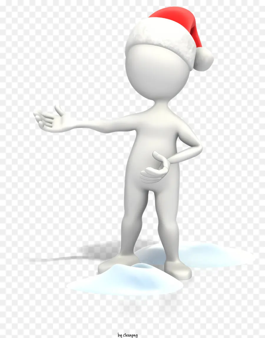 Stick Figure，Papai Noel Hat PNG